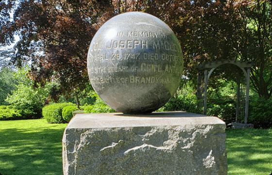 large granite ball